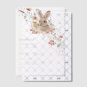 Somebunny op weg naar Easter Wildflower baby showe Vellum Uitnodigingen (Offset (Uitnodiging))