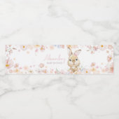 Somebunny Rabbit Baby shower Waterfles Etiket (Enkel label)