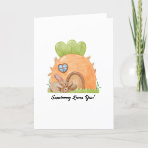 Somebunny Vous Aime Carte De Voeux Pâques