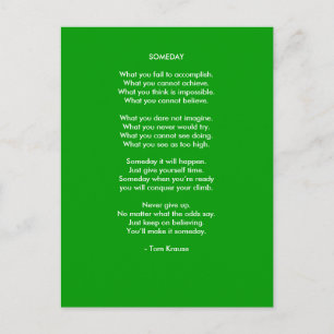 Someday Briefkaart
