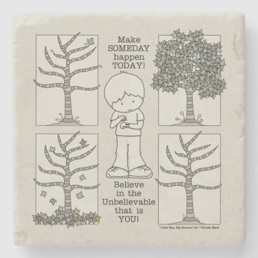 Someday Stenen Onderzetter (Voorkant)