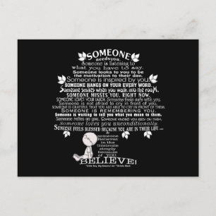 SOMEONE BEELD BRIEFKAART