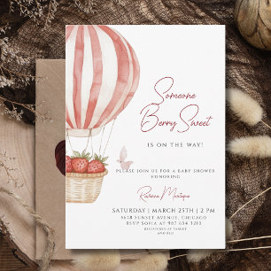 Someone Berry Sweet Invitation pour une Baby Showe