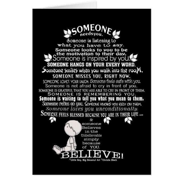 SOMEONE Boom (Voorkant)