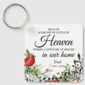Someone In Heaven Cardinal Greenery Photo Sleutelhanger (Voorkant)