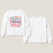 Someone in Indiana Loves Me Boho Hippie Design (Motif Recto et Verso)