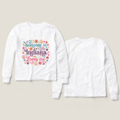 Someone in Indiana Loves Me Boho Hippie Design (Motif Recto et Verso)