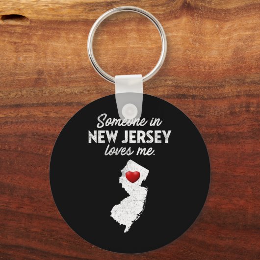 Someone In New Jersey Loves Me - New Jersey Nj Sleutelhanger (Voorkant)