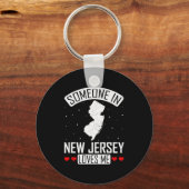 Someone In New Jersey Loves Me Nj State Souvenir G Sleutelhanger (Voorkant)