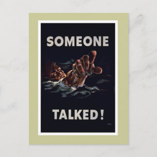 Someone Talked - WW2 Briefkaart