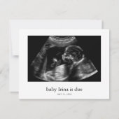 Someone wants to Say Hello Baby Announcement Card Bedankkaart (Achterkant)