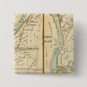 Somers, New York 2 Vierkante Button 5,1 Cm