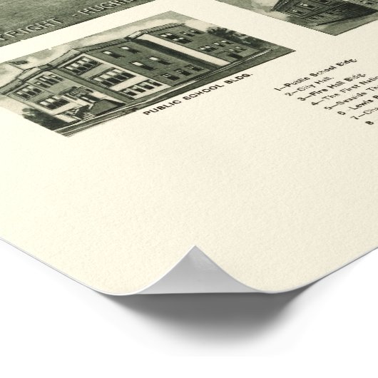 Somers-Point, NJ Panoramic Map - 1925 Poster (Hoek)