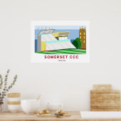 Somerset County Cricket Designer Poster (Keuken)