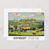 Somerset England vintage Briefkaart (Voorkant / Achterkant)