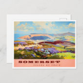 Somerset England voyage vintage Carte postale (Devant / Derrière)