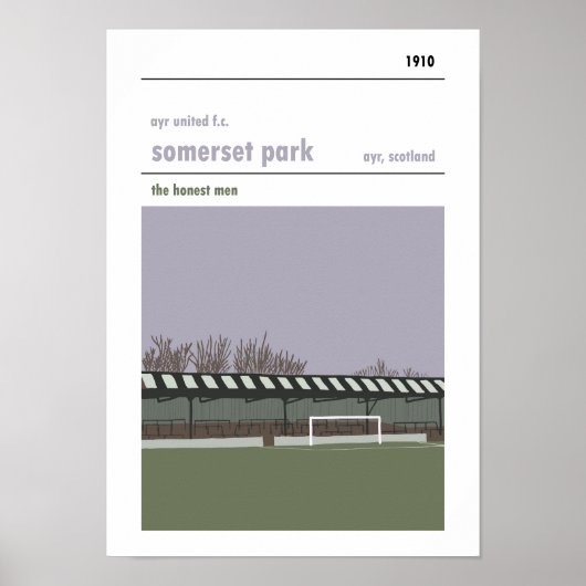 Somerset Park, Ayr Impression manuel Haynes. (Devant)