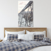 Somerset Railroad Trestle Canvas Afdruk (Insitu (Slaapkamer))