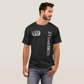 Somerville Massachusetts 617 Area Code  Ret T-shirt (Voorkant volledig)