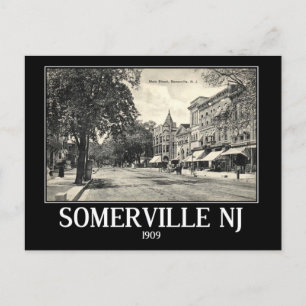 Somerville NJ, Main Street Uitzicht,  Briefkaart
