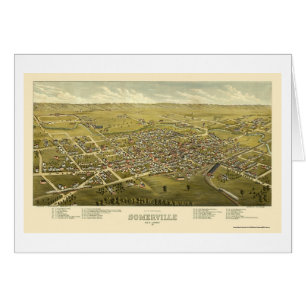 Somerville, NJ Panoramic Map - 1882