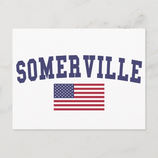 Somerville US Flag Briefkaart (Voorkant)