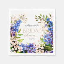 Something Blue: Baby's Breath & Flax Bruidsfeestje