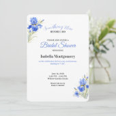 Something Blue Before Do Bridal Shower Invitations (Debout devant)