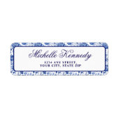 Something Blue Before I Do Bloemige Bruidsfeest  Etiket (Voorkant)