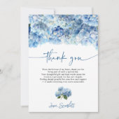 Something Blue Before I Do Blue Hydrangea Bridal Kaart (Voorkant)