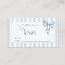 Something Blue Before I Do Bow Guess Kisses Informatiekaartje