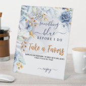 Something Blue Before I Do Bridal Shower Party Reclamebord Met Voetstuk (Insitu)