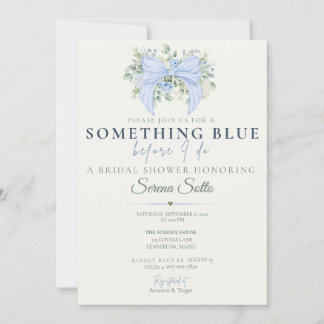 Something Blue Before I Do Bruidsuitnodiging Kaart