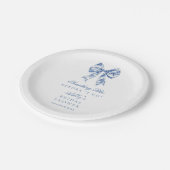 Something Blue Before I Do Bruiloftsfeest Papieren Bordje (Gekanteld)