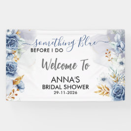 Something Blue Before I Do Floral Welcome Spandoek