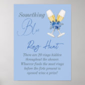 Something Blue Bloemachtige Bruidsfeest Ring Hunt  Poster (Voorkant)