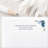 Something Blue Bloemige Bruidsdouche Retouradres Etiket (Insitu)