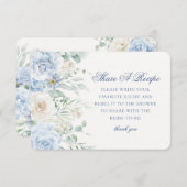 Something Blue Bloemige Hydrangea Deel Een Recept Informatiekaartje (Voorkant / Achterkant)