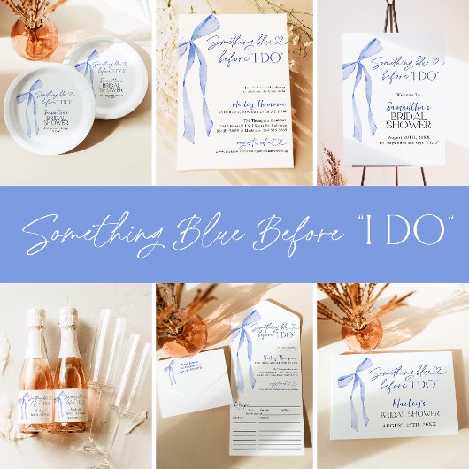 Something Blue Boog Bruidsfeest, Bruidsbrunch Sparkling Wijnetiket