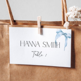 Something Blue Bow Bruiloft Tying the Knot