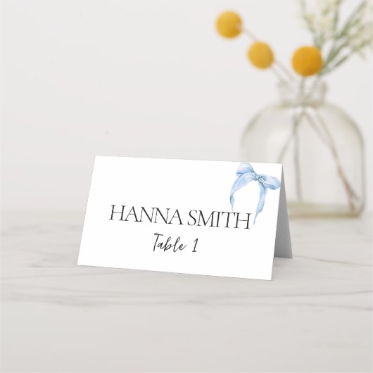 Something Blue Bow Bruiloft Tying the Knot (Voorkant)