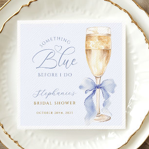 Something Blue Bow Bruiloftfeest Servetten