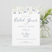 Something Blue Bridal Shower Invitation (Debout devant)