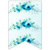 Something Blue Bruid Wordt Echtgenote Bloemrijke B Vlaggetjes (Eerste vlag)