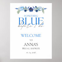 Something Blue Bruidsfeest Bloemstuk Welkomstbord