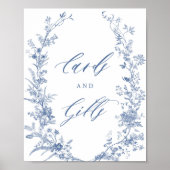 Something Blue Bruidsfeest Uitnodigingskaarten en Poster (Voorkant)
