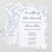 Something Blue Brunch Bridal Shower Invitation (Devant / Derrière)