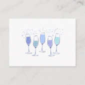 Something Blue Champagne Bruidsdouche Informatiekaartje (Achterkant)