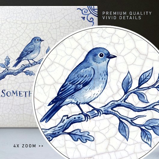 Something Blue | Delft Blue Dutch Style  Tegeltje