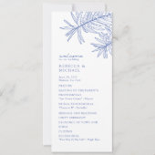 Something Blue Elegant Botanisch Trouwprogramma (Voorkant)